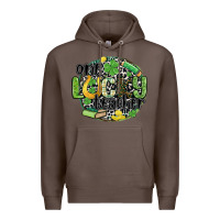Coffee one lucky teacher Premium Hoodie - MaliasSmallBusiness