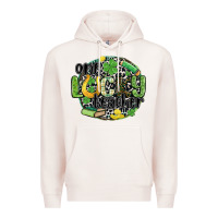 Pale Pink one lucky teacher Premium Hoodie - MaliasSmallBusiness