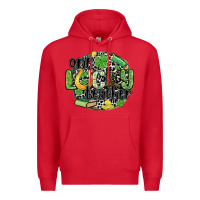 Red one lucky teacher Premium Hoodie - MaliasSmallBusiness