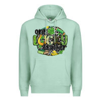 Seafoam one lucky teacher Premium Hoodie - MaliasSmallBusiness