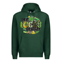 Sports Green one lucky teacher Premium Hoodie - MaliasSmallBusiness