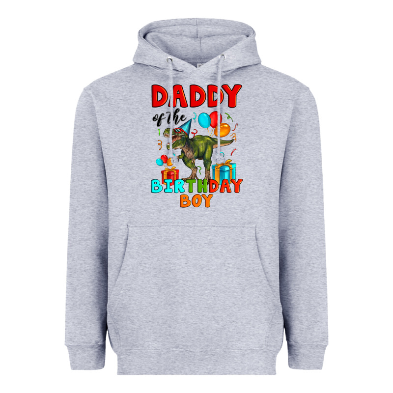 Daddy Of The Birthday Boy T Rex Heavyweight Hoodie by Artiststas | Teevron