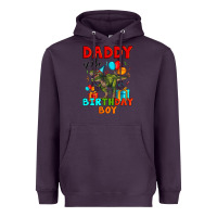 Plum daddy of the birthday boy t rex Heavyweight Hoodie - Artiststas