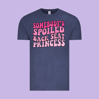 Vintage Tee somebodys spoiled back seat princess