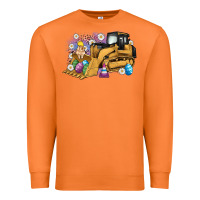 Carrot easter bulldozer bunny egg leopard Premium Sweatshirt - Artiststas