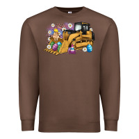 Chestnut easter bulldozer bunny egg leopard Premium Sweatshirt - Artiststas