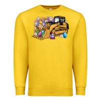 Lemon easter bulldozer bunny egg leopard Premium Sweatshirt - Artiststas