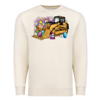 Sandshell easter bulldozer bunny egg leopard Premium Sweatshirt - Artiststas