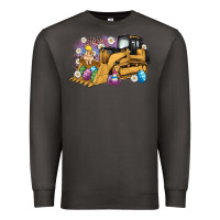 Smoke easter bulldozer bunny egg leopard Premium Sweatshirt - Artiststas