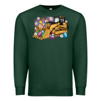Sports Green easter bulldozer bunny egg leopard Premium Sweatshirt - Artiststas