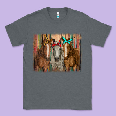 Horses With Bandanas Classic Tee Designed By Ranaportraitstore