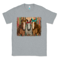 Heather Grey horses with bandanas Classic Tee - RanaPortraitStore