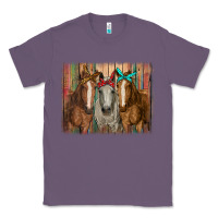 Lavender horses with bandanas Classic Tee - RanaPortraitStore