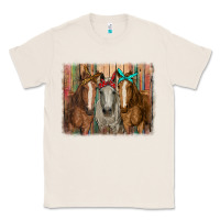 Natural horses with bandanas Classic Tee - RanaPortraitStore