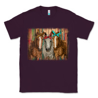 Plum horses with bandanas Classic Tee - RanaPortraitStore