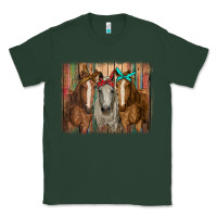 Sports Green horses with bandanas Classic Tee - RanaPortraitStore