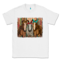 White horses with bandanas Classic Tee - RanaPortraitStore