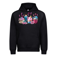 Black Unicorn Coffee Cups Urban Hoodie - MaliasSmallBusiness