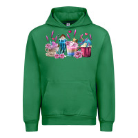 Emerald Unicorn Coffee Cups Urban Hoodie - MaliasSmallBusiness