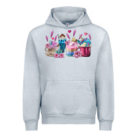 Heather Grey Unicorn Coffee Cups Urban Hoodie - MaliasSmallBusiness