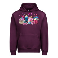 Mauve Wine Unicorn Coffee Cups Urban Hoodie - MaliasSmallBusiness
