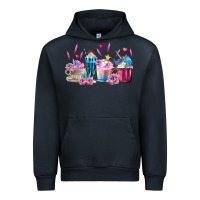 Navy Unicorn Coffee Cups Urban Hoodie - MaliasSmallBusiness