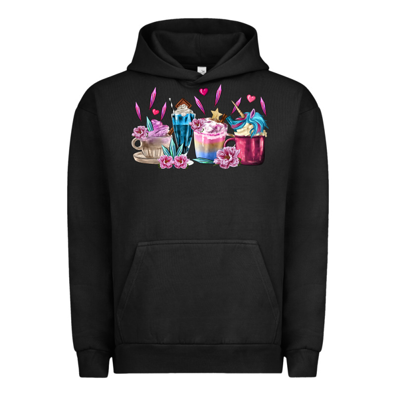 Unicorn Coffee Cups Urban Hoodie by MaliasSmallBusiness | Teevron