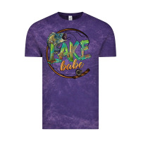 Cloud Purple lake babe Vintage Tee - BarkalooDesign