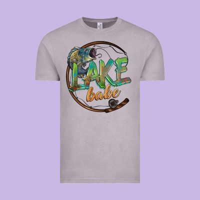 Lake Babe Vintage Tee Designed By Barkaloodesign