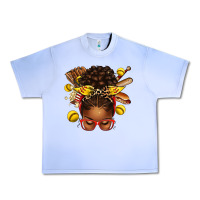 Grape Ice softball afro messy bun Urban Heavy Tee - texasbilliewilder