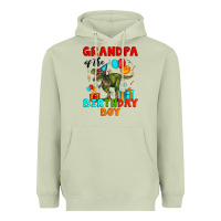 Matcha grandpa of the birthday boy t rex Heavyweight Hoodie - Artiststas