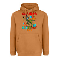 Meerkat grandpa of the birthday boy t rex Heavyweight Hoodie - Artiststas