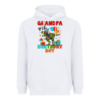 White grandpa of the birthday boy t rex Heavyweight Hoodie - Artiststas