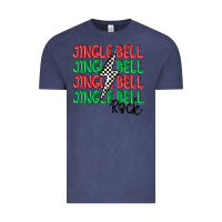 Vintage Denim jingle bell rock Vintage Tee - MaliasSmallBusiness