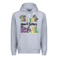 Heather Grey let the good times roll Premium Hoodie - MaliasSmallBusiness