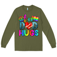 Army Green free dad hugs Long Sleeve Tee - Zillion Design Studio