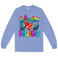 Colony Blue free dad hugs Long Sleeve Tee - Zillion Design Studio