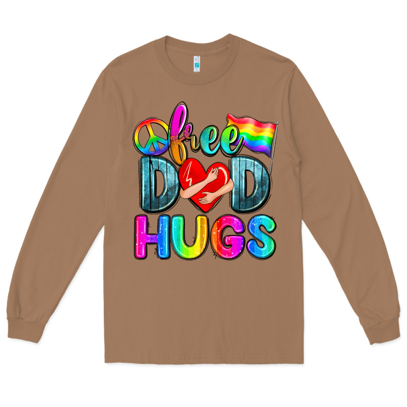 Free Dad Hugs Long Sleeve Tee by Zillion Design Studio | Teevron