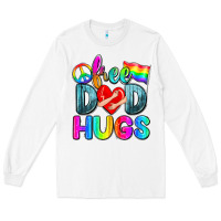 White free dad hugs Long Sleeve Tee - Zillion Design Studio