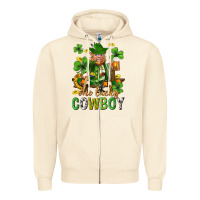 Sandshell One lucky cowboy with st. patricks elf Zipper Hoodie - Neo Western