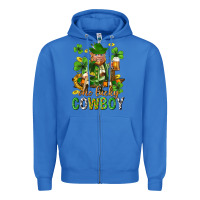True Royal One lucky cowboy with st. patricks elf Zipper Hoodie - Neo Western