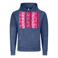 Vintage Denim breast cancer brushstroke Vintage Hoodie - AdoDesignShop