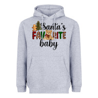 Heather Grey santa's favorite baby Heavyweight Hoodie - AdoDesignShop
