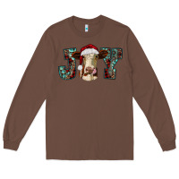 Chestnut christmas joy with heifer cow Long Sleeve Tee - RanaPortraitStore