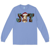 Colony Blue christmas joy with heifer cow Long Sleeve Tee - RanaPortraitStore