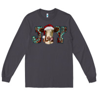 Smoke christmas joy with heifer cow Long Sleeve Tee - RanaPortraitStore