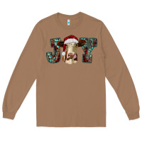 Toasted Coconut christmas joy with heifer cow Long Sleeve Tee - RanaPortraitStore