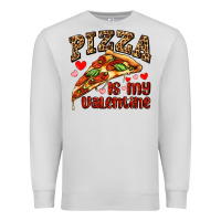 Dove Grey pizza is my valentine Premium Sweatshirt - AdoDesignShop