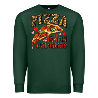 Sports Green pizza is my valentine Premium Sweatshirt - AdoDesignShop