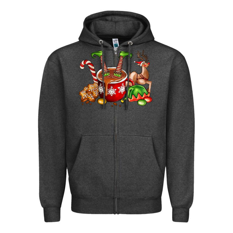 Chocolate Elf Zipper Hoodie by FaDigitalArtStudio | Teevron